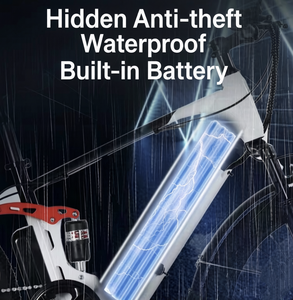 Vélo électrique avec pneus intégrés en alliage de magnésium de 26*2,215 pouces, système de freinage à double disque et suspension, batterie au lithium 36V 12Ah - Product Image 6