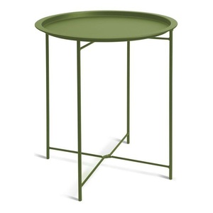 Mesa Auxiliar Moderna y Elegante de Metal con Bandeja Elevable para Té y Café, Ideal para Sala de Estar, Oficina, Exteriores, Mesa Auxiliar para Sofá - Product Image 1