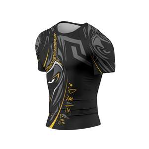 High Quality Sleeveless Compression Athletic Top Crew Neck Stretch Fabric Men MMA Rash Guard Anti-Bacterial Anti-UV Breathable - Product Image 3