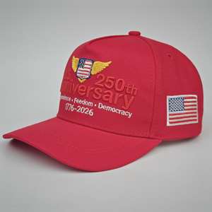 Casquette réglable rétro délavée pour le 250e anniversaire des États-Unis, avec motif Aigle chauve, en tissu standard, style patriotique américain - Product Image 4