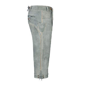 Pantalones de Cuero Bávaros Personalizados para Hombre, 100% Cuero, Cierre con Botones, Bordados Tradicionales Alemanes - Product Image 5