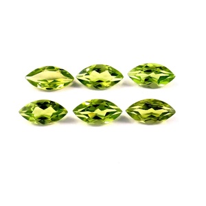 Lote al por mayor de 2x4 mm de peridoto verde natural de calidad AAA++ con corte marquesa facetado, suelto, hecho a mano, semiprecioso para fabricación de joyas - Product Image 1