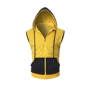 Haut sans manches à capuche pour homme, style automne, pour musculation et gym, avec éléments réfléchissants, service OEM, durable - Product Image 1