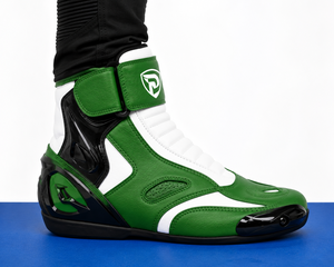 Botas de Motociclismo Dumela, Color Verde Blanco, Cuero Genuino, Transpirables, Impermeables, Protectoras, para Todas las Estaciones, Deportivas - Product Image 5