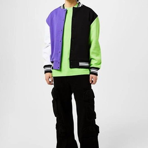 Wholesale Plus Size Canvas <b>Long</b> Varsity Baseball <b>Jacket</b> Custom Embroidered <b>Waterproof</b> Mandarin Collar Winter College Letterman - Product Image 2