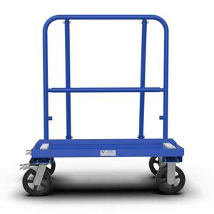 Heavy Duty Industrial Four-<b>Wheel</b> Metal Platform Moving Furniture Hand Truck Dolly Service <b>Cart</b> - Product Image 2