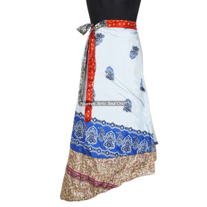 Trendy <b>Beach</b> Wear Sari Silk Long <b>Wrap</b> Skirts for Girls Newest Summer Printing Girls Silk Skirt Indian Silk <b>Wrap</b> Vintage Women - Product Image 1