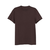 T-shirt Homme Premium à Coupe Standard 100% Coton Respirant Manches Courtes 180g avec Coutures Latérales Logo Personnalisé OEM ODM Vente en Gros