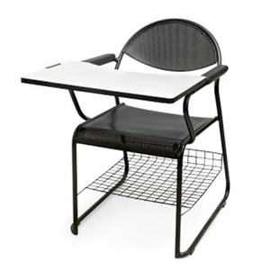 Chaise de conférence pour étudiants avec tablette d'écriture, revêtement en poudre CRCA, rembourrage en mousse de 50 mm, tissu mat, simili cuir, contreplaqué standard de 12 mm - Product Image 5