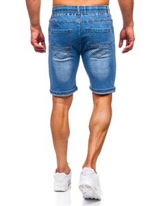 Wholesale New High Quality Eco-Friendly Summer Denim Shorts <b>Men</b> Plus Size High <b>Stretch</b> Sports Casual Hip Hop Straight Snow Wash - Product Image 2