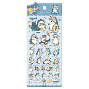 Mofusand - Hoja de pegatinas de gelatina de 5 tamaños, 5 tipos, calcomanías de PVC de personajes coreanos, DAP, pegatinas decorativas troqueladas de personajes coreanos para - Product Image 5