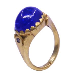 Wedding Wear 925 Sterling Silver Gold Plated Jewelry Tanzanite Gemstone Women Wear Classic <b>Ring</b> - Product Image 1