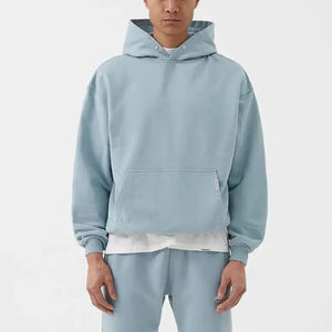 Conjunto de Sudadera con Capucha y Pantalones Deportivos Unisex Personalizados, de Felpa de Algodón de 400 Gsm con Estampado, Sudadera de Invierno para Hombre - Product Image 1