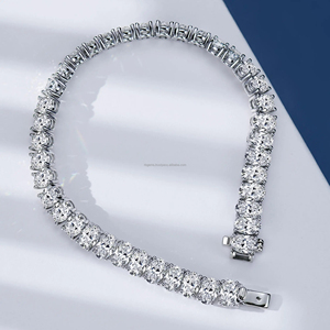 RB <b>Gems</b> Men's Premium 14K Gold GIA Certified Bezel Set Heart Cut Diamond Iced Cuban <b>Bracelet</b> Custom Fine Jewelry Romantic Gift - Product Image 1