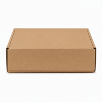 Boîte d'expédition personnalisée en carton ondulé écologique avec couvercle rabattable, rembourrage en papier froissé et base double paroi pour chaussettes e-commerce
