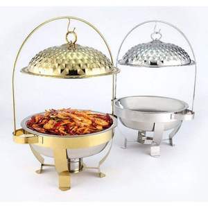 ชุดอุ่นอาหารบุฟเฟ่ต์พร้อมฝาปิดสแตนเลสสำหรับโรงแรมและงานจัดเลี้ยง - Product Image 5