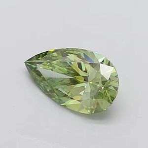 8 CT Pear Cut Green Lab Grown <b>Diamond</b> VVS2 Clarity Fancy Green Color Loose <b>Diamond</b> - Product Image 6