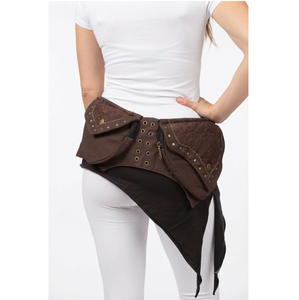 Sac banane en toile de coton avec fermetures éclair sécurisées pour voyages, tourisme, camping et rangement d'argent – Vente directe usine - Product Image 1