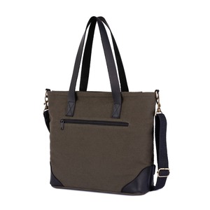 Bolsa de Mano de Lona de Algodón Orgánico, Estilo Vintage, Impermeable, para Viajes, Trabajo, Compras, Duradera, con Bordado Abierto, LCTB-0058 - Product Image 1