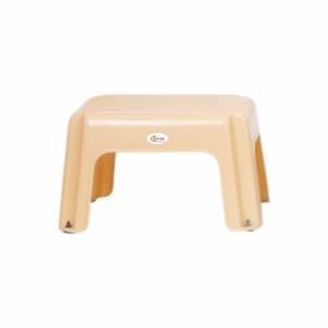 Petit tabouret en plastique Patla de forme ronde et carrée, base antidérapante, pieds robustes, tabouret en plastique multi-usages pour la maison - Product Image 1