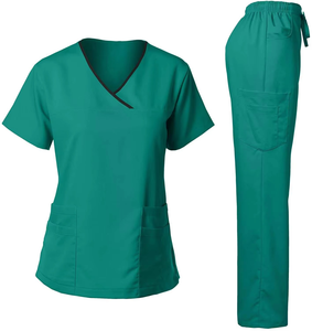 Ensemble de blouses médicales unisexe ANSIS STAR INDUSTRIES, très vendu, en polyester/rayonne tricotée, respirant, extensible, haute qualité, pour usage hospitalier - Product Image 1