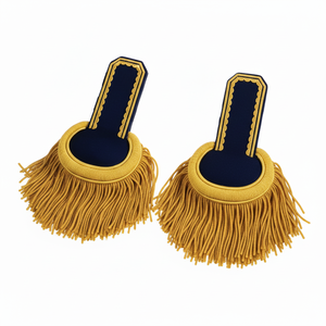 Épaulettes personnalisées brodées à la main de haute qualité, avec glissière ergonomique, pour uniforme et équipement de défense personnel - Product Image 3