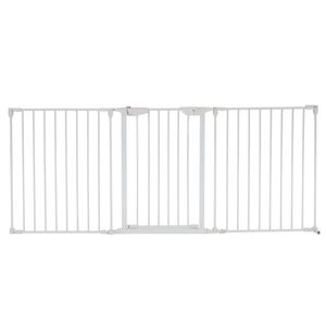 3-Piece Foldable Fireplace Fence 179.2*74.8*2cm White Set & Accessory - Product Image 2