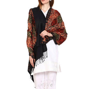 Wholesale High Quality Women's Cashmere <b>Wool</b> <b>Shawl</b> Customized Sizes and Colors for Winter Fashion Adults OEM Service available - Product Image 2