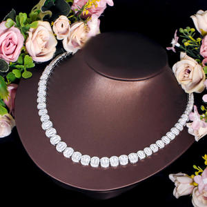 Collier unisexe vintage en diamant synthétique de laboratoire taille brillant certifié IGI, bijoux de mariage, anniversaire, fiançailles, blanc D - Product Image 1