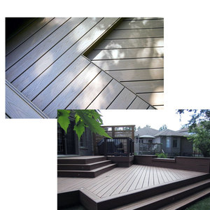 Tarima Exterior Moderna Cuadrada Antideslizante e Impermeable, Revestimiento de WPC con Relieve 3D, Aspecto de Madera - Product Image 5