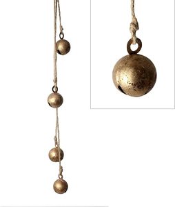 Private Branding Metal Christmas Hanging <b>Bell</b> Ornament For Christmas Party Home Decoration Hanging Purpose - Product Image 6