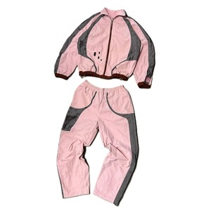 Premium Nylon Panel Work Windbreaker Set Custom Wholesale Factory Supplier USA Casual Winter Streetwear <b>Jacket</b> Pants Outfit - Product Image 5