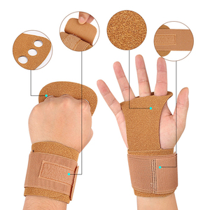 Professional Weightlifting Hand Grips with Wrist Support – Cowhide Leather Gym Grip Pads for Deadlifts & Pull-ups – Anti-Slip - Product Image 2