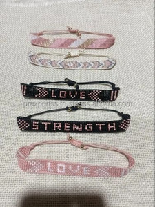 Unisex Summer Luxury Charm Fashion Handmade Embroidery Multicolor Beaded <b>Bangles</b> Gifts <b>for</b> <b>Men</b> and Women From India - Product Image 4