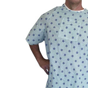 Uniformes de hospital para pacientes, 100% poliéster, tejidos y estampados, unisex, de alta calidad, transpirables, al por mayor. - Product Image 5