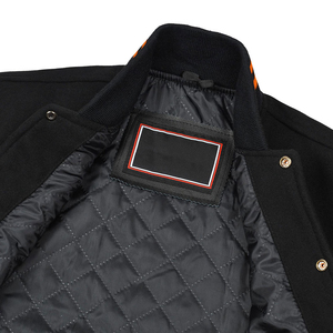 Wholesale Manufacturer <b>Men</b> Varsity <b>Jackets</b> Customized Logo Printing Letterman <b>Jackets</b> Baseball Streetwear Style <b>Leather</b> <b>Jackets</b> - Product Image 4