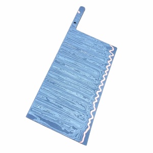 Couteau de chef en acier Damas de qualité industrielle Ahmad, lame de 9 pouces, pointe tombante, dos droit, bord biseauté, lame vierge faite à la main - Product Image 4