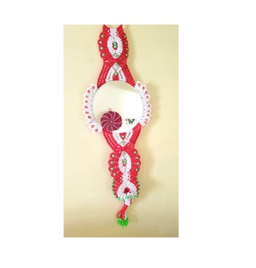 Standard Design Handcrafted in India Wholesale Exporter Designer <b>Macrame</b> Handmade Wall Decorative Mirror For Home Decorative - Product Image 3