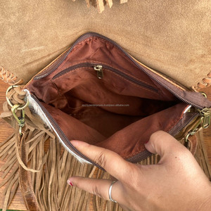 Nouvelle mode à la mode de haute qualité en cuir de vachette sac à bandoulière à franges pour femmes en gros concepteur de luxe en cuir véritable sac à main - Product Image 6