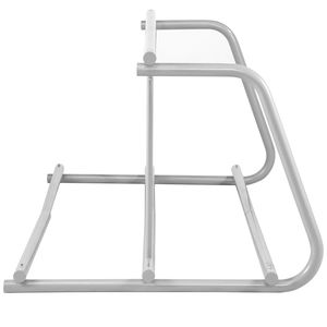 Portabici a Griglia in Acciaio per 10 Biciclette, Lunghezza 150 cm, con Doppio Vano Laterale per Garage e Strade - Product Image 4