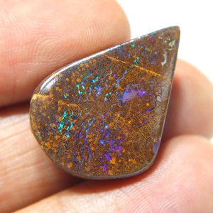 Ópalo de Boulder Australiano Natural Genuino, Cabujón de Ópalo Sólido, Ópalo de Fuego de Boulder Australiano Suelto para Fabricación de Joyas, Gema - Product Image 1