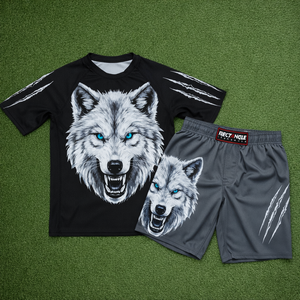Wholesale Customized Jiu Jitsu <b>Grappling</b> Rashguard & MMA <b>Shorts</b> Set Muay Thai Wrestling MMA BJJ Martial Arts MMA <b>Shorts</b> Set - Product Image 1