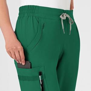 Pantalones de Vestir de Pierna Ancha para Mujer, a la Moda, de Cintura Alta, Transpirables, para Trabajo, OEM ODM - Product Image 4