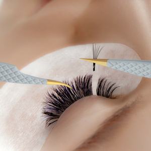 Pince à cils en acier inoxydable très demandée Outils d'extension de cils avec logo personnalisé - Product Image 5