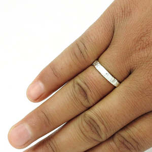 Hot Sale Wholesale Price Pure 925 Sterling Silver Custom Jewelry Simple & <b>Plain</b> Surface Bohemian <b>Rings</b> Available At Lowest Price - Product Image 3