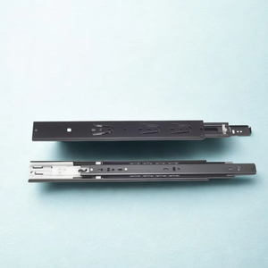 Aodeli Tiroirs à billes en acier noir zingué, extension complète, lisses, énormes glissières pour salle à manger, chambre à coucher, salle de bain - Product Image 1