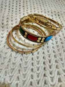 Premium Glass Multi Colored Bangles | Traditional Indian Handcrafted <b>Mirror</b> Finish Choodi Set for Weddings and Festivals - Product Image 4