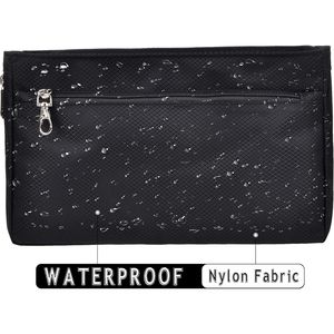 Black XLarge Expandable Nylon Liner Shaper <b>Bag</b> in <b>Bag</b> Organizer Insert DIY Purse and Handbag <b>Accessory</b> - Product Image 2
