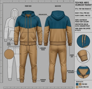 Survêtement à capuche pour homme, couleur unie, design sportif, coupe-vent, coupe classique, avec poches latérales, idéal pour l'automne - Product Image 6