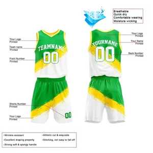 Conjunto de Uniforme de Baloncesto Sublimado en Colores Sólidos, Uniforme de Baloncesto de Secado Rápido, Último Diseño de Uniforme de Baloncesto para Hombre, Top de Moda - Product Image 3